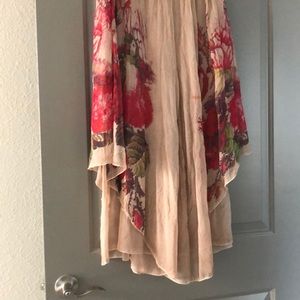 Dressy silk overlay culottes